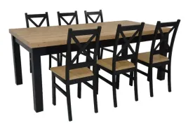 stol-rozkladany-100x200-300cm-6x-krzeslo-krzyzak-drewniane-kolory