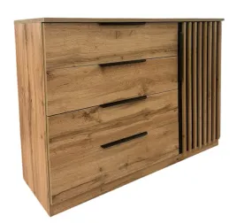 komoda-125-x-89-x-44cm-polki-szuflady-lamele-czarny-dab-wotan