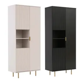 regal-wysoki-80x190x41cm-polki-kaszmir-czarny-mat