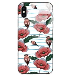 etui-glass-black-do-iphone-x-kwiatowy-roslinny-tropikany-pattern-wiele-wz