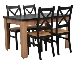 zestaw-rozkladany-stol-80x120-160-4-krzesla-krzyzak-czarny-dab-craft