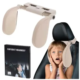 zaglowek-samochodowy-regulowany-ergonomiczny-na-glowe-szyje-miekki-bezowy
