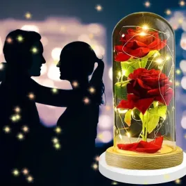 wieczna-roza-prezent-na-walentynki-w-szkle-swiecaca-czerwona-bukiet-led