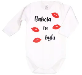 body-napis-nadruk-babcia-tu-byla-r-98-klekle