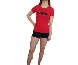 pizama-krotka-koty-czerwona-czarna-gratis-xl-butterflyandtiger