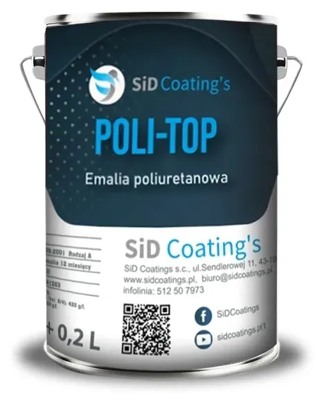 FARBA POLIURETANOWA JACHTOWA 1L BIAŁA + utwardz