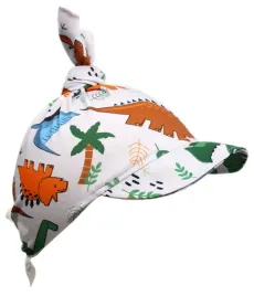 chustka-z-daszkiem-czapka-lato-dinozaury-klekle