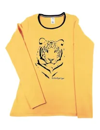 pizama-dluga-bawelna-zolta-tygrys-s-gratis-butterflyandtiger