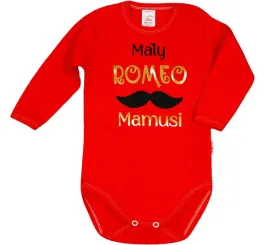 body-napis-nadruk-maly-romeo-mamusi-czerwone-r-74-klekle