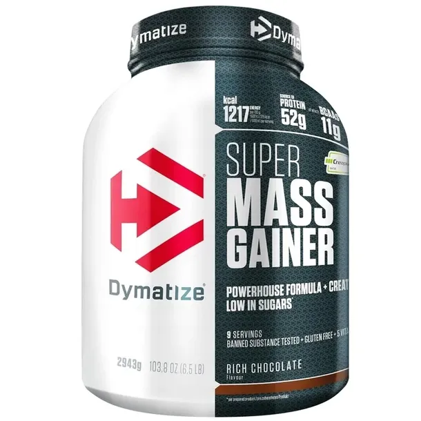 DYMATIZE SUPER MASS GAINER 2943G CZEKOLADA NA MASĘ MIEŚNIOWĄ PREMIUM