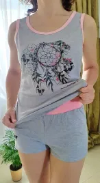 pizama-krotka-boho-szara-m-butterflyandtiger