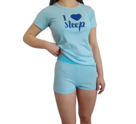 pizama-krotka-niebieska-i-love-sleep-serce-gratis-xl-butterflyandtiger