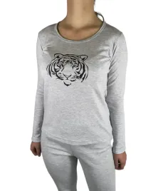 pizama-dluga-bawelna-szara-tygrys-m-gratis-butterflyandtiger