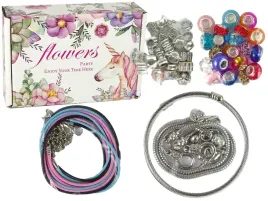 zestaw-bransoletek-lancuszkow-oraz-kolorowych-koralikow-do-bizuterii