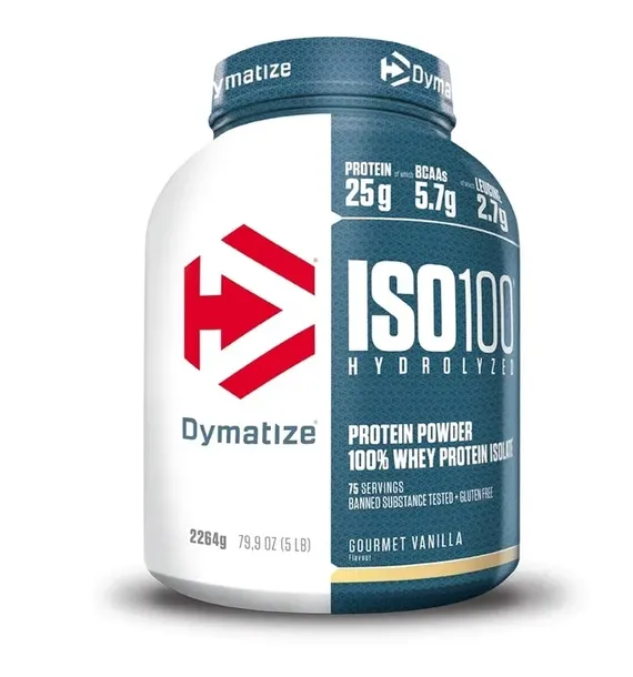 DYMATIZE ISO 100 2264G HYDROLIZAT BIAŁKO WANILIA WPI WPH 2,264 kg