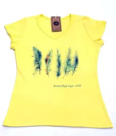 bluzka-t-shirt-piorka-zolta-s-butterflyandtiger