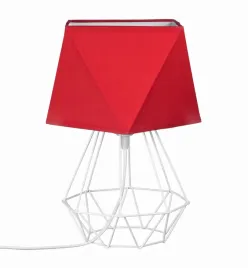 lampka-nocna-diament-loft-white-abazur-czerwony