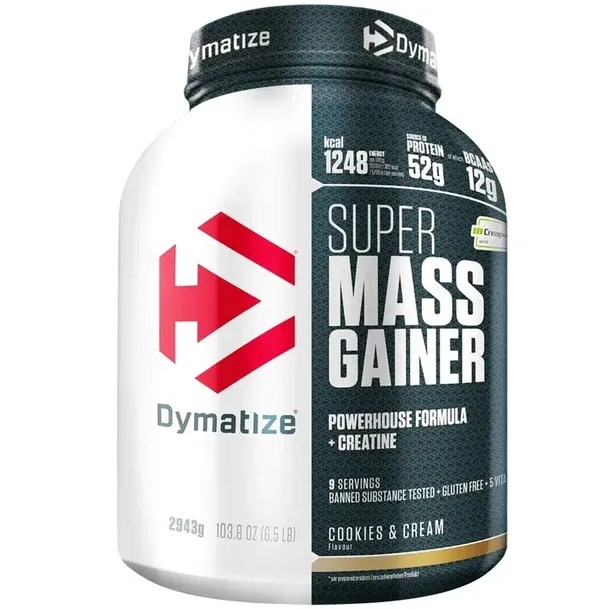 DYMATIZE SUPER MASS GAINER 2943G CIASTKO Z KREMEM NA MASĘ MIEŚNIOWĄ PREMIUM