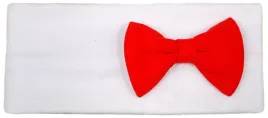 opaska-niemowleca-biala-z-kokardka-czerwona-36-38-0-3-mies-klekle