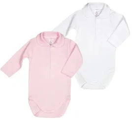 body-kolnierzyk-polo-2pak-bialy-roz-r104-klekle