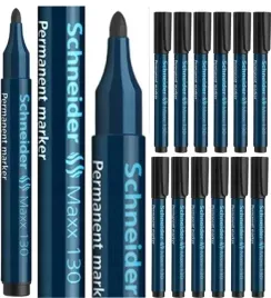 marker-permanentny-schneider-maxx-okragly-czarny-wodoodporny-12-sztuk