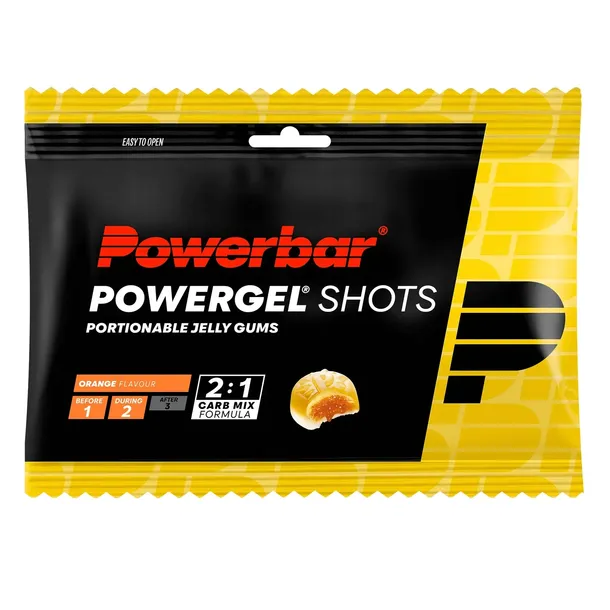 Żelki energetyczne PowerBar PowerGel Shots Pomarańcz 60 g
