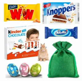 zestaw-slodyczy-w-zielonym-woreczku-dla-dzieci