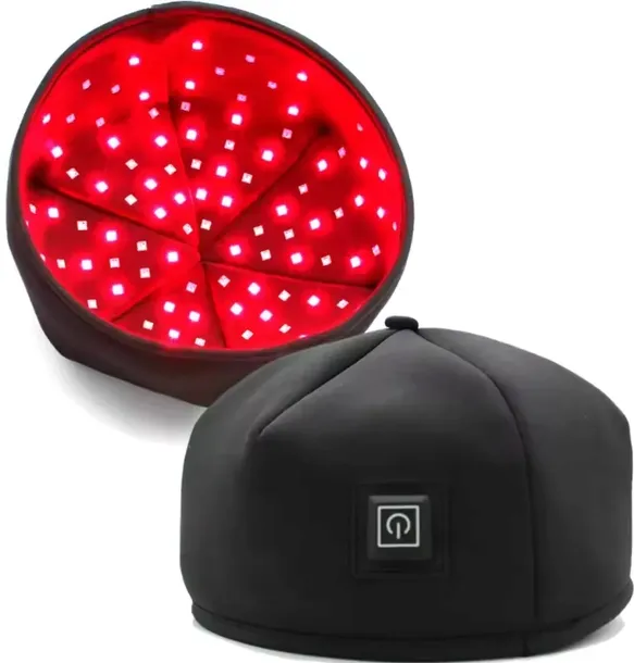 CZAPKA LED NA POROST WŁOSÓW ŁYSIENIE STRES TERAPIA ŚWIATŁEM RELAKS GŁOWY v2