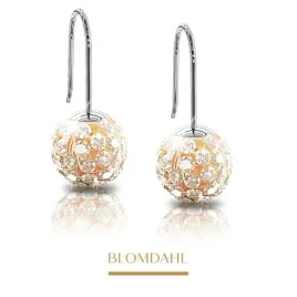 blomdahl-kolczyki-hipoalergiczne-mini-pendant-crystal-golden-rose-6-mm