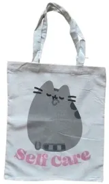 torba-plocienna-kot-kotek-pusheen-self-care-na-ramie-idealna-na-zakupy