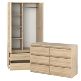 szafa-90-i-komoda-z-6-szufladami-dab-sonoma-szafka-garderoba-do-przedpokoju