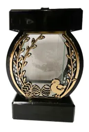 znicz-lampion-na-grob-kolo-ramka-kurczak-zloty-wielkanoc