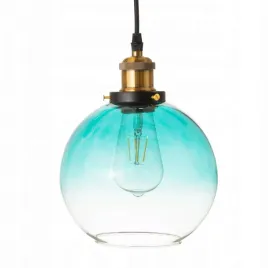 lampa-wiszaca-szklana-kula-turkusowa-ombre