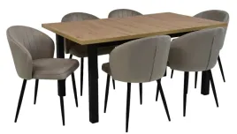 stol-rozkladany-90x160-200cm-6-krzesel-tapicerowanych-welur-szary