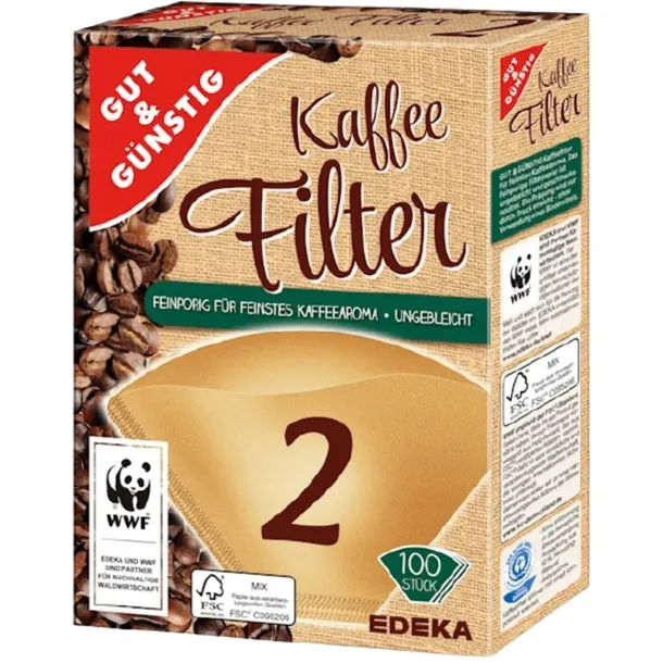 G&G FILTRY DO KAWY NR 2 PAPIEROWE DO EKSPRESÓW 100 SZTUK