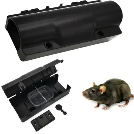 Zdjęcie produktu STACJA Karmnik deratyzacyjny TUNEL na szczury i myszy + ADAPTER DO ŚCIANY