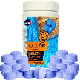 Zdjęcie produktu CHLOR MULTI TABLETKI CHEMIA DO BASENU BLUE 1kg MAŁE 20g STAPAR 50 SZTUK