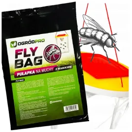 Zdjęcie produktu PUŁAPKA NA MUCHY WOREK NA MUCHY OSY INNE OWADY DO STAJNI OBORY + WABIK XXL