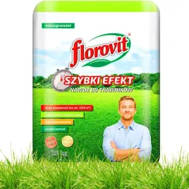 Zdjęcie produktu NAWÓZ DO TRAWY TRAWNIKA FLOROVIT SZYBKI EFEKT INTENSYWNIE ZAGĘSZCZA 25 KG