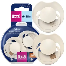 smoczek-uspokajajacy-silikonowy-lovi-prime-6-18-m-2-szt-coconut-ivory