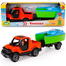 samochod-laweta-z-lodka-lena-truckies-auto-z-przyczepka