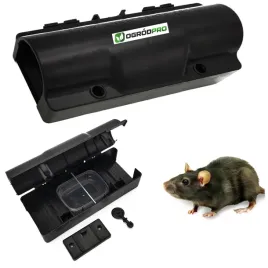 Zdjęcie produktu Karmnik deratyzacyjny TUNEL na szczury i myszy + ADAPTER DO ŚCIANY