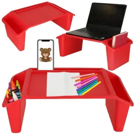 stolik-pod-laptopa-z-organizerem-podstawka-przenosny-stabilny-czerwony