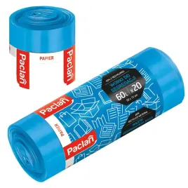 worki-na-smieci-do-segregacji-paclan-60l-20-szt-niebieski-papier