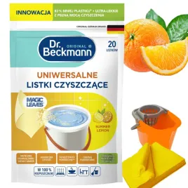 Zdjęcie produktu DR. BECKMANN LISTKI CHUSTECZKI ŚCIERECZKI UNIWERSALNE DO SPRZĄTANIA 20 SZT
