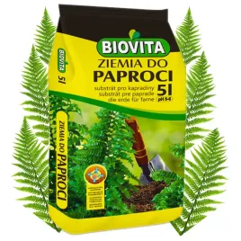 Zdjęcie produktu BIOVITA ZIEMIA PODŁOŻE DO PAPROCI PAPROTEK PAPROTKI DOMOWEJ PAPROĆ 5L