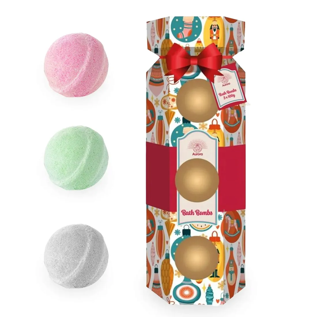 aurora-dla-kobiet-zestaw-musujace-kule-do-kapieli-mix-zapachow-pod-choinke