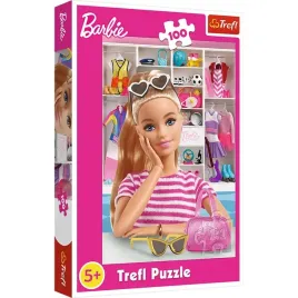 puzzle-100-el-trefl-poznaj-barbie-puzzle-dla-5-latka-dla-dziewczynki