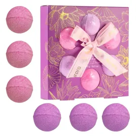 aurora-kule-musujace-do-kapieli-kwiat-lotosu-zestaw-na-prezent-6x30g