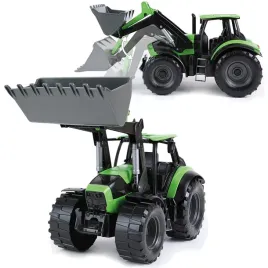 lena-traktor-z-ruchomym-spychem-koparka-deutz-fahr